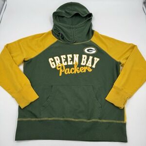 Women's NFL Team Apparel Green Bay Packers Hoodie Pullover Sweatshirt NFL 2XL